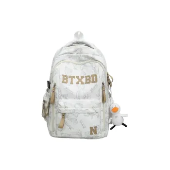 NX DOUGHNUT Nylon Large Capacity Backpack Regular Unisex Multicolor