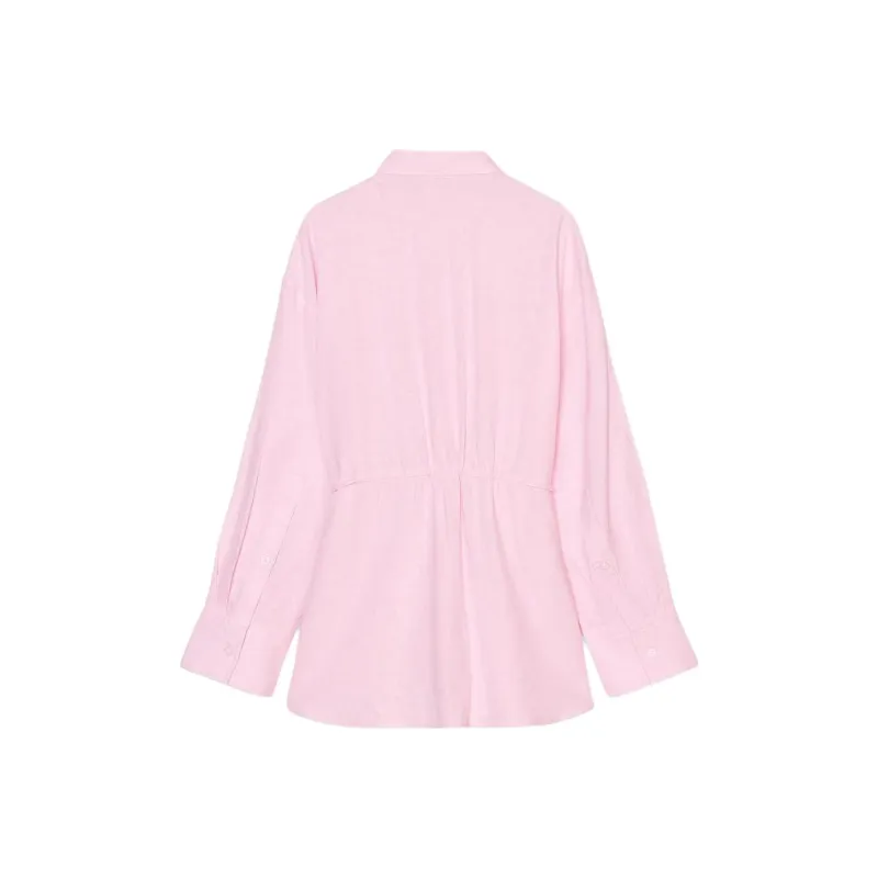ZARA Shirt Women's Light Pink Red-1