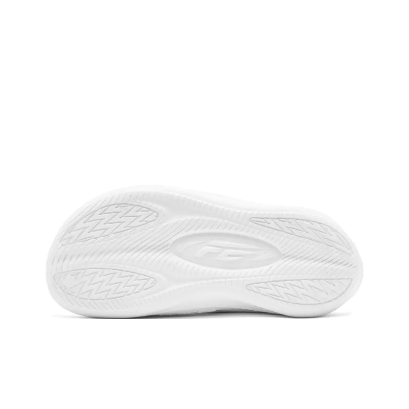 QIAODAN FE Slippers EVA Slip Resistant Odor Resistant Abrasion Resistant Slide Slippers Men's White-5