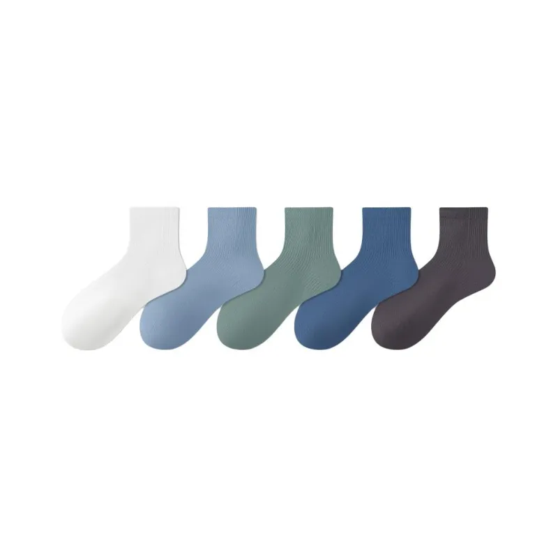 MIIOW Mid Calf Socks Men's 5 Pack-23