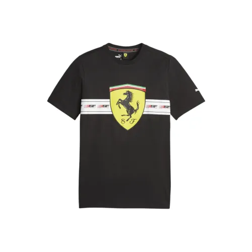 PUMA Ferrari Race Heritage Big Shield T-Shirt T-Shirt Men's Black