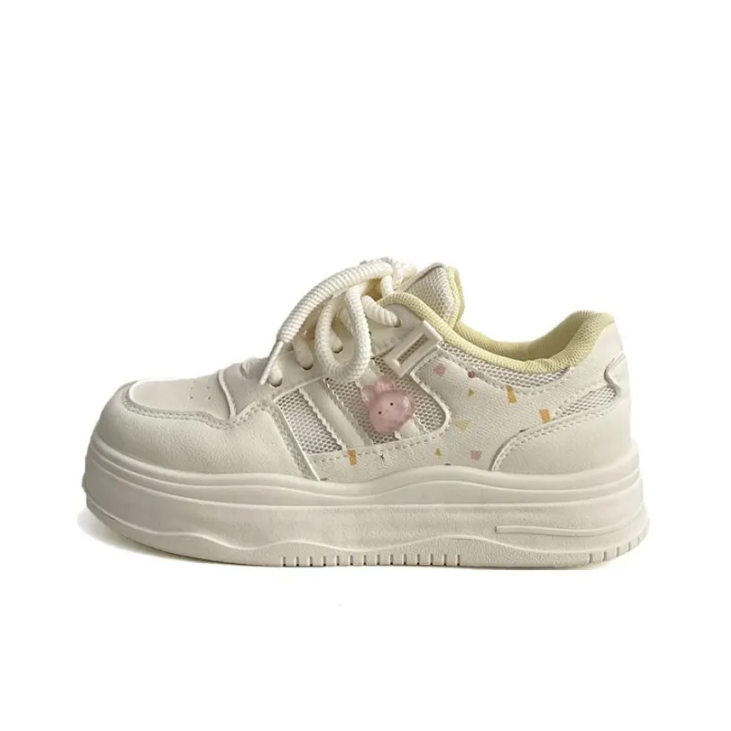 Than Than Me Slip Resistant Height Increasing Low Top Skateboard Shoes Women's-5