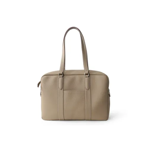 MINIBIRD Top Grain Cow Leather Tote Laptop Bag Women's Multicolor
