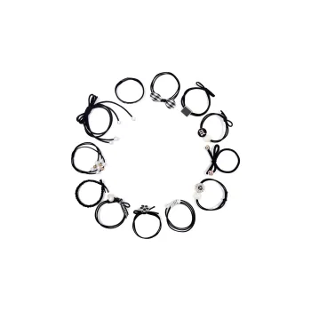 ROYALSASA Rubber Band, Faux Pearl Hair Tie Women's