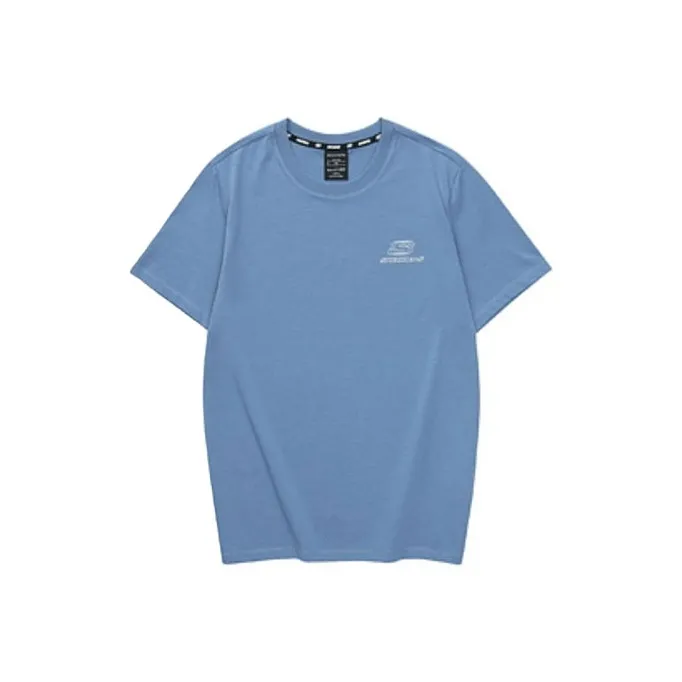 Skechers Sports Life Collection T Shirt Unisex Crown Blue-0