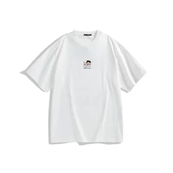 Zola X PEACEBIRD MEN T Shirts Men White Batch 1 Loose Fit