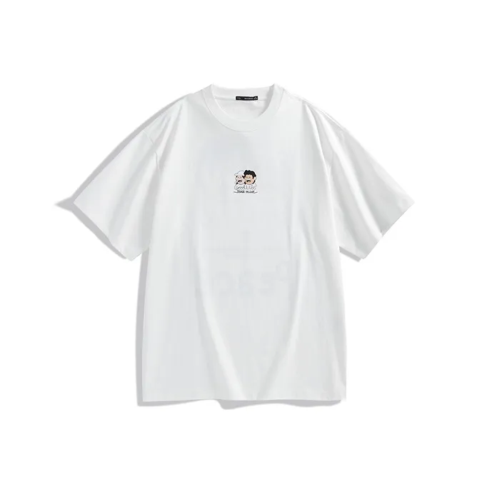 Zola X PEACEBIRD MEN T Shirts Men White Batch 1 Loose Fit-0