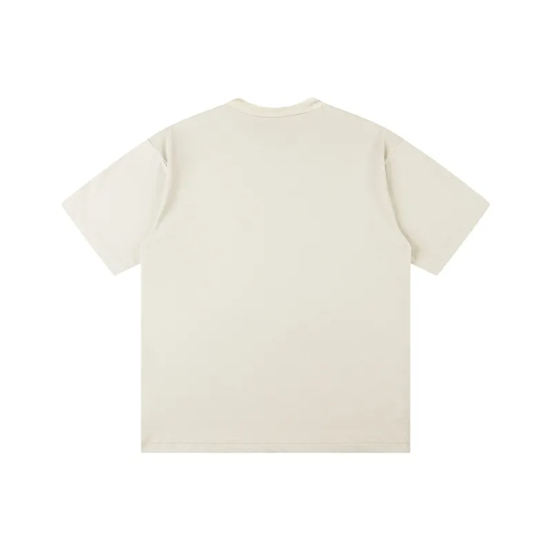 Caramella Drop Shoulder Sleeve T Shirt Unisex White-5