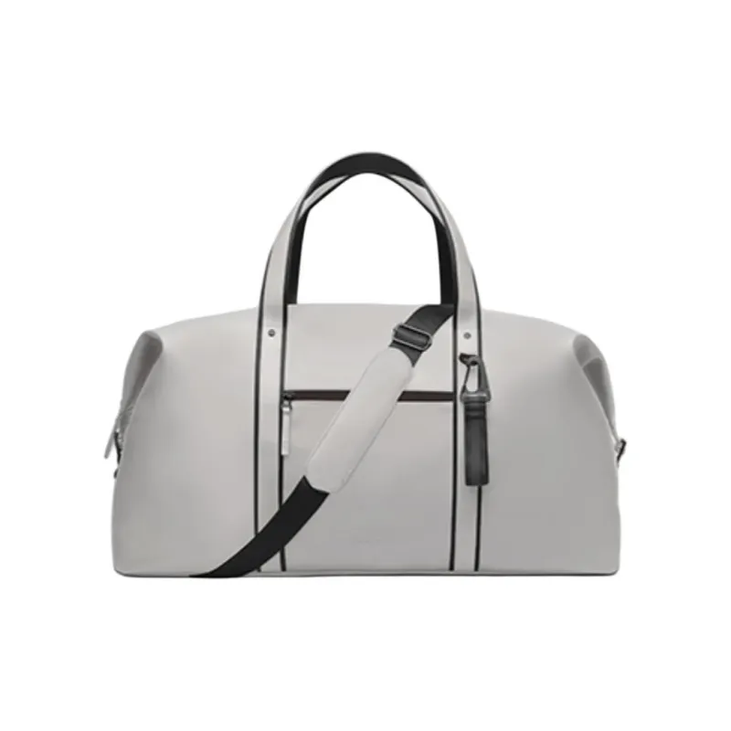 Gaston Luga Recycled Polyester Travel Bag 59L Unisex Elegant Black/Light Taupe-4