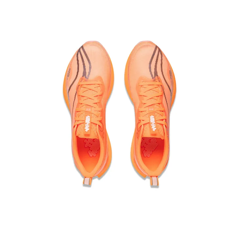 LiNing Red Hare 8PRO Breathable And Resilient Low Top Training Racing Running Shoes Men's Fluorescent Melon Orange-3