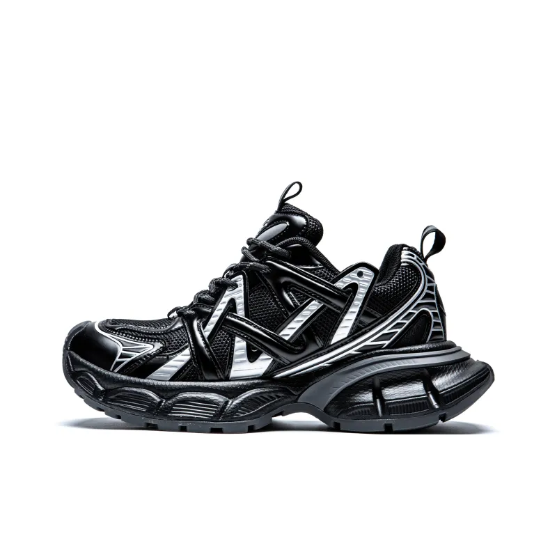 KUX Space Ship Cushioning Anti Slip Wear Resistant Breathable Height Increasing Low Top Chunky Sneakers Unisex-18