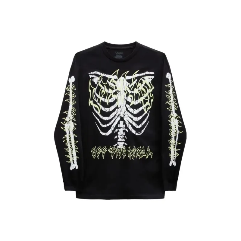 Vans Halloween Long Sleeve T-Shirt T-Shirt Men's Black-0