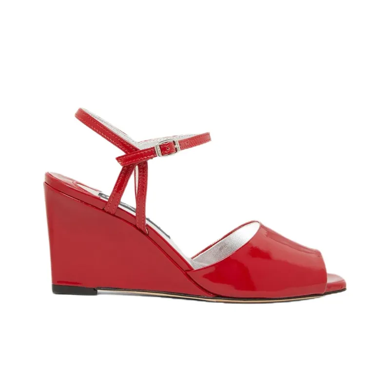Carel Nadine Strap Sandals 7cm Women's Red-1