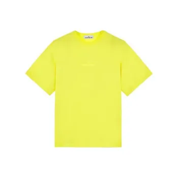 STONE ISLAND Garment Dyed Embroidered Logo T Shirt