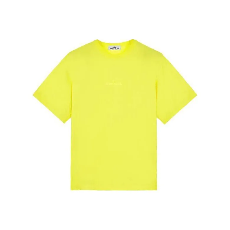 STONE ISLAND Garment Dyed Embroidered Logo T Shirt-0