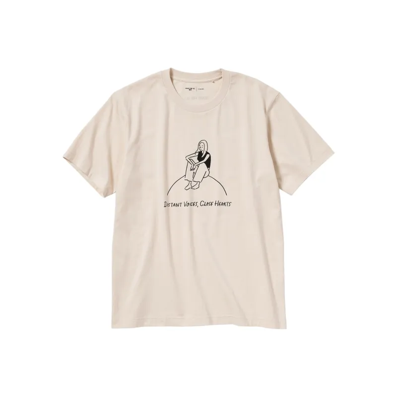 UNIQLO UNIQLO/UNIQLO Peace For All Series T-Shirt Unisex Beige-0