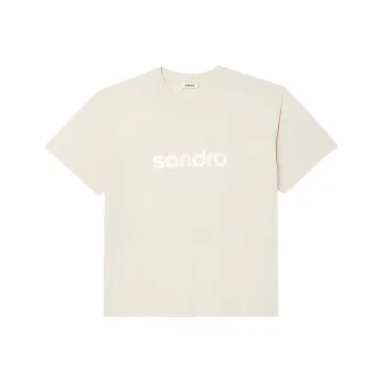Sandro T Shirts Men Taupe