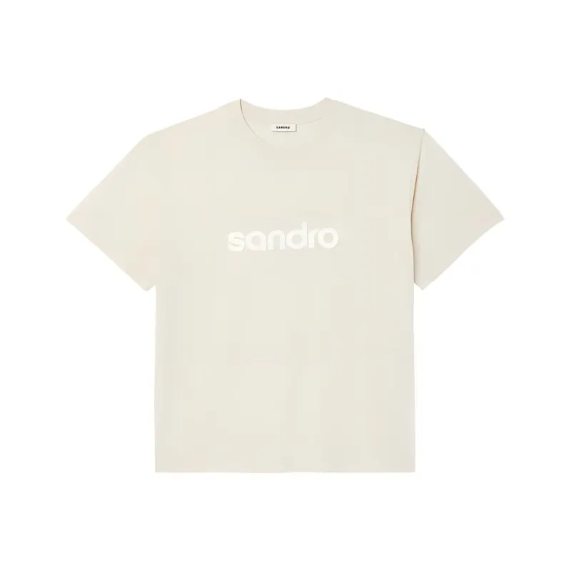 Sandro T Shirts Men Taupe-0