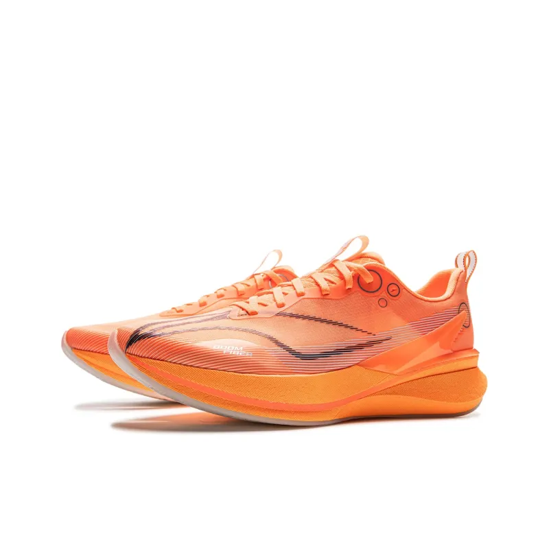 LiNing Red Hare 8PRO Breathable And Resilient Low Top Training Racing Running Shoes Men's Fluorescent Melon Orange-2