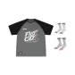 Gray+2 Pack Basketball Socks (Style Random Color)