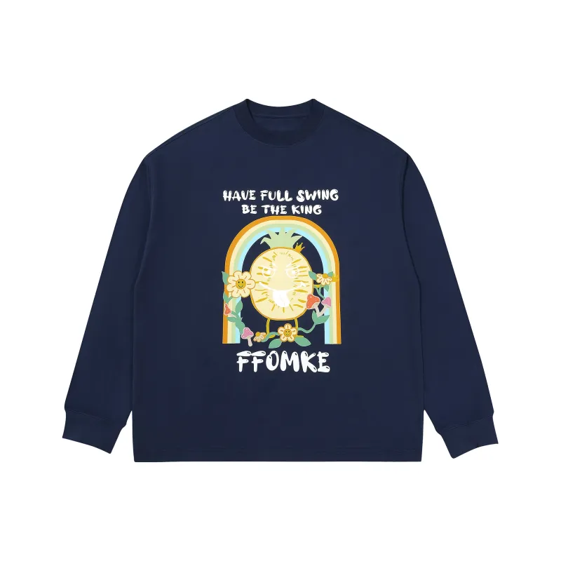FFOMKE T Shirt Unisex Dark Sky Blue-0