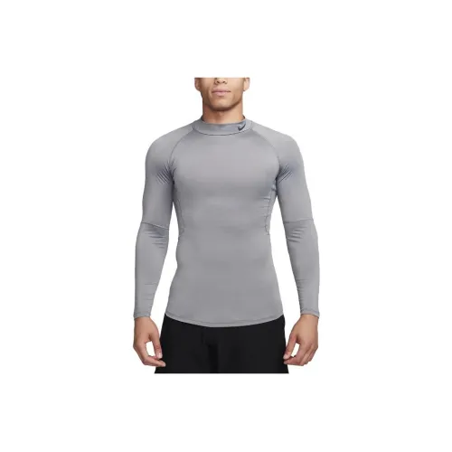 Nike Pro Men's Dri FIT Fitness Mock Neck Long Sleeve Top