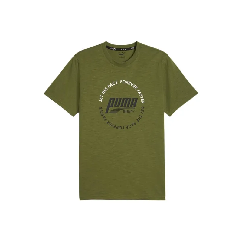 PUMA T-Shirts Men Olive Green-0