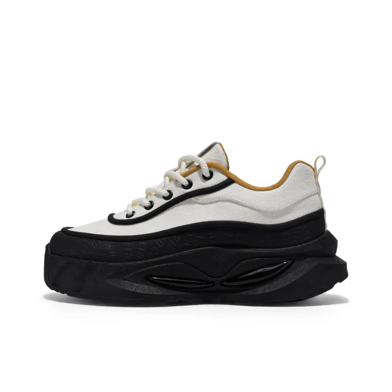 JANECO Slip Resistant, Abrasion Resistant, Breathable Low Top Chunky Sneakers Men's-12