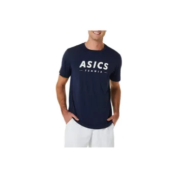 Asics Court Tennis Graphic Tee T-Shirt Men's Blue