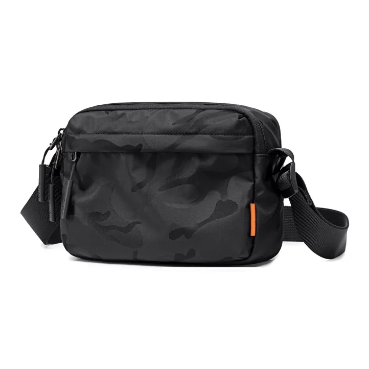 BJIAX Nylon Crossbody Bag Mini Men's Black Camouflage/Blue Camouflage-1
