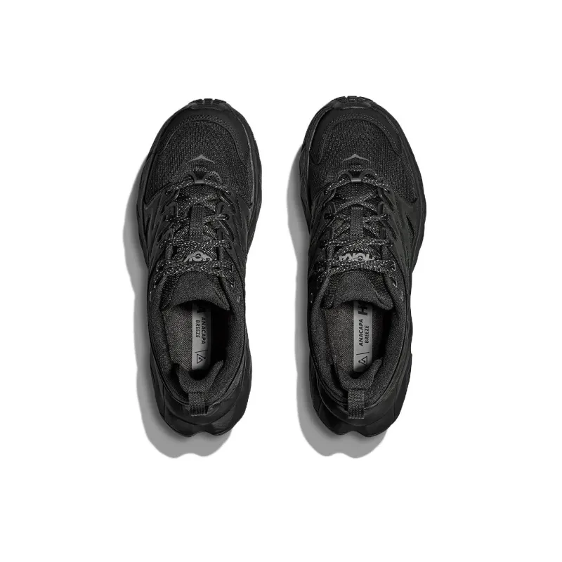 HOKA ONE ONE Anacapa Breeze Anti Slip Wear Resistant Low Top Trekking Shoes Women's Black-3