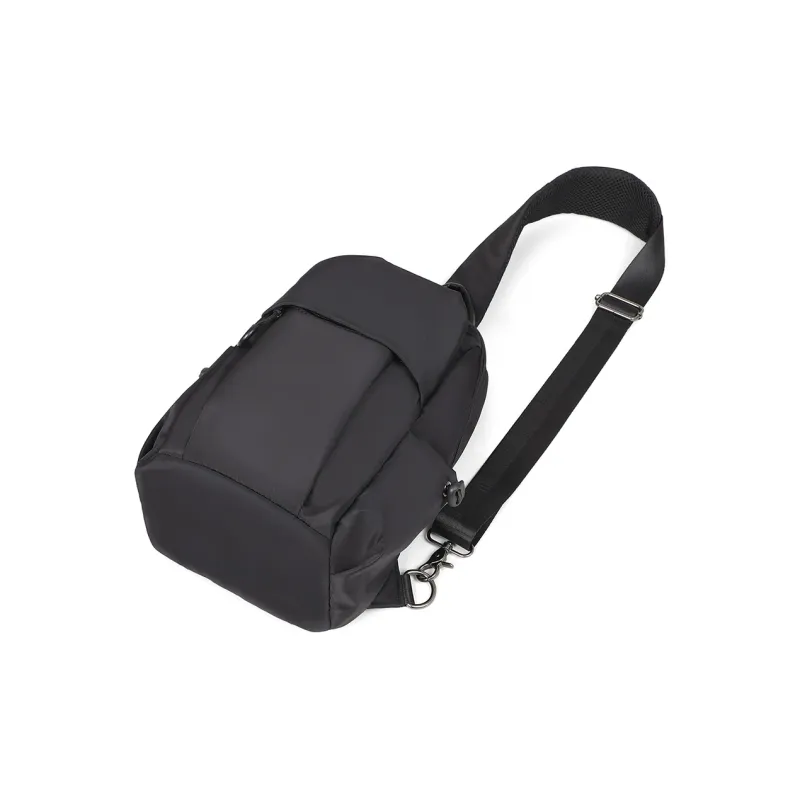 VINEY Oxford Sling Bag Shoulder Bag Crossbody Bag Medium Size Unisex Black-5