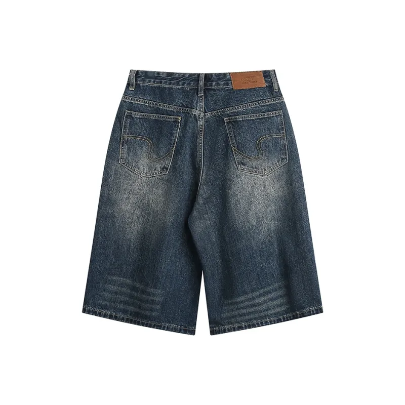 TIRED Denim Shorts Unisex-15