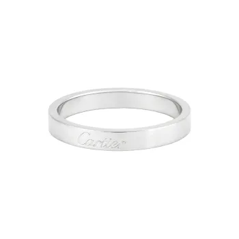 CARTIER C De Cartier Rings Platinum Rings Unisex
