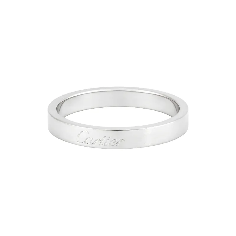 CARTIER C De Cartier Rings Platinum Rings Unisex-0