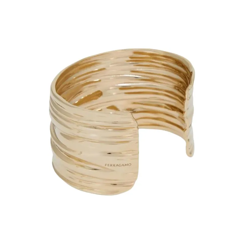 FERRAGAMO Brass Bangles Women's Gold-1
