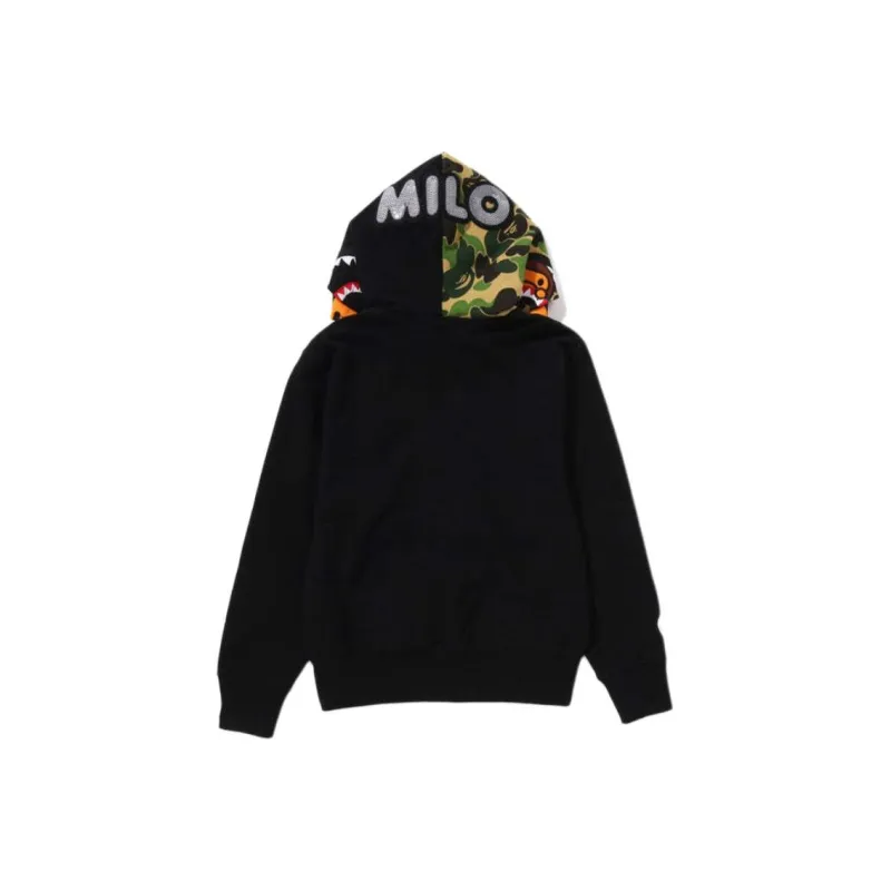 Bape Women's Milo Shark Full Zip Double Hoodie Pink-3