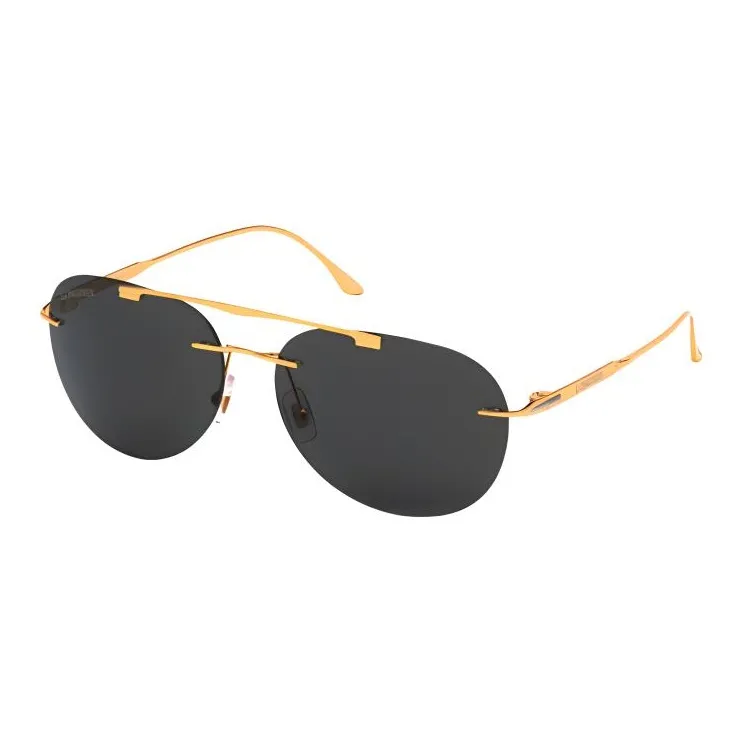 LONGINES Palladium Aviator Sunglasses Men's Gold-0