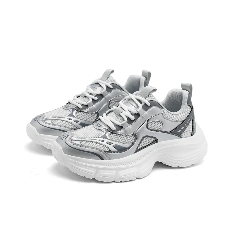 K bird Breathable Height Increasing Lightweight Low Top Chunky Sneakers Men's-3
