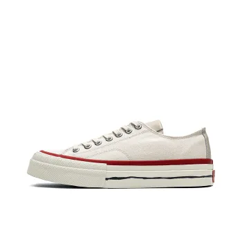 TC TCMADE 031 Low Top Canvas Shoes Unisex White/Red