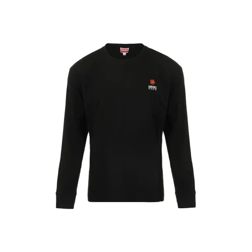 KENZO Drop Shoulder Sleeve T Shirt Men's Black