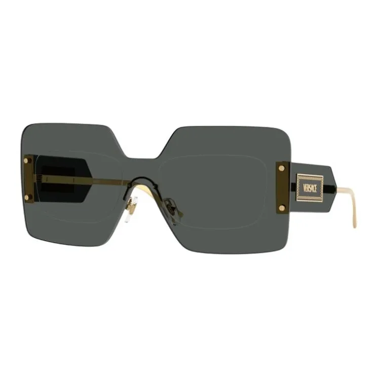 FANSIZHE Metal Irregular Shape Sunglasses Women's Gray-0