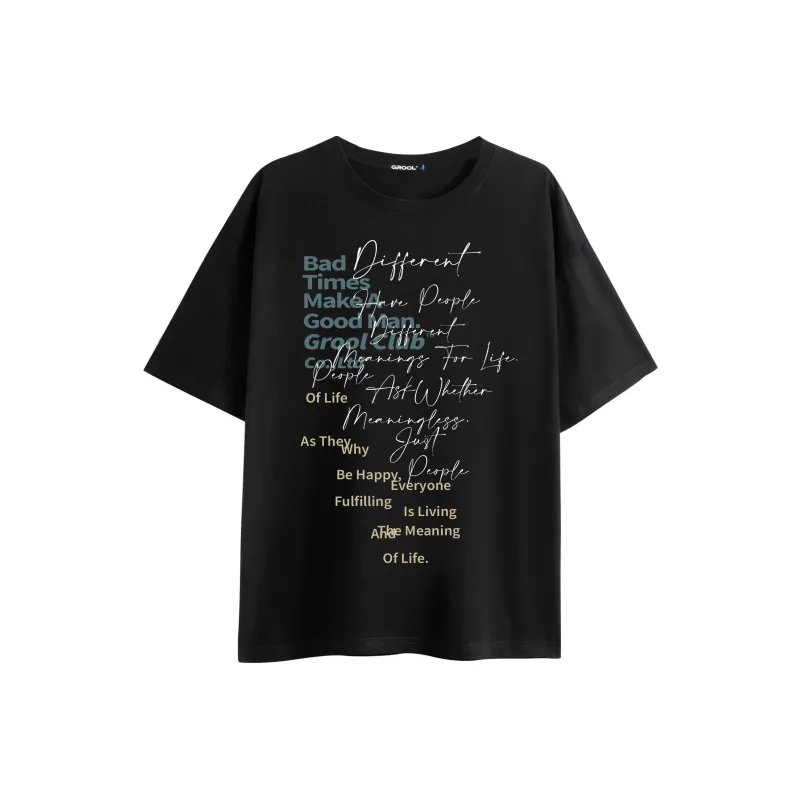 GROOL T-Shirts Unisex Black-0