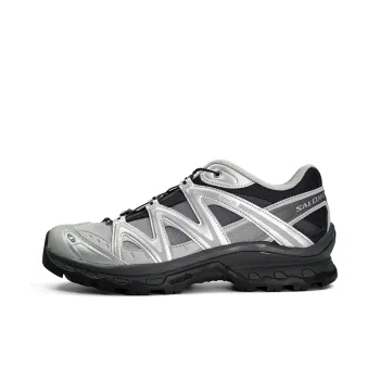 SALOMON XT Quest Cushioning, Slip Resistant, And Abrasion Resistant Low Top Trail Running Shoes Unisex Black Silver