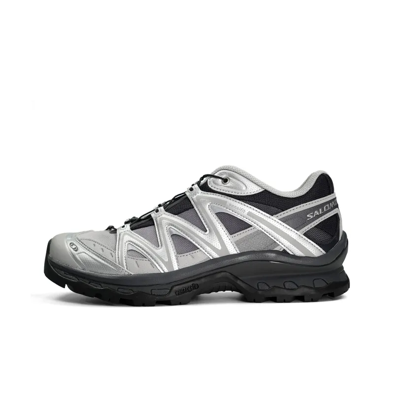 SALOMON XT Quest Cushioning, Slip Resistant, And Abrasion Resistant Low Top Trail Running Shoes Unisex Black Silver-0