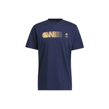 Adidas Worldwide Hoops City Graphic Tee T Shirt Men's Blue