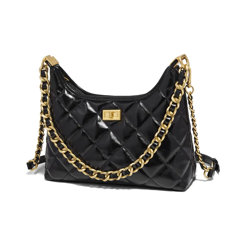 Marino Orlandi Synthetic Leather Shoulder Bag Small Size Women's Ivory/Black-7