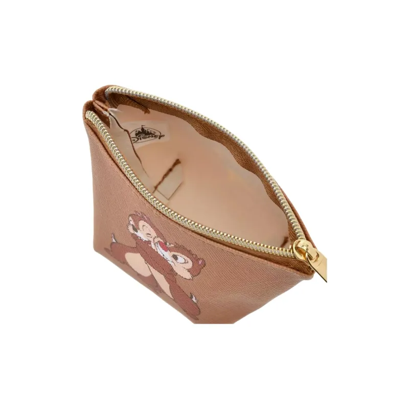 Disney Print Wallet Small Size Unisex Brown-3