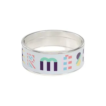 HERMES Enamel Rings Women's White