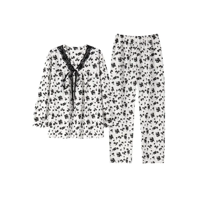 Herbal Primer Pajama Set Women's Combo Set-10